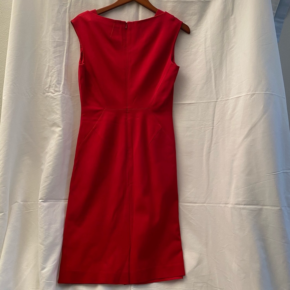 L.k. Bennett D R Tancy Dress Raspberry Size 8 , - Picture 7 of 9